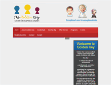 Tablet Screenshot of goldenkeychildcare.com
